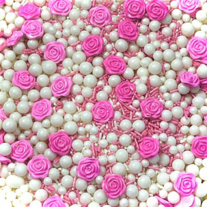 Sprinkles Pink Flower Cód.540 (Pacote c/ 50g) Sprinkles Pink Flower Cód.540 (Pacote c/ 50g)