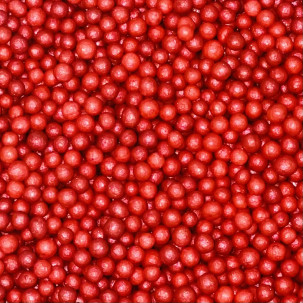 Pérola P Vermelha Cód.427 (Pact. c/ 50gr. Med. aprox. 0,03mm)