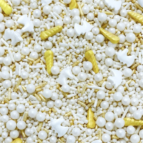 Sprinkles Unicorn White Cód.552 (Pacote c/ 50g) Sprinkles Unicorn White Cód.552 (Pacote c/ 50g)