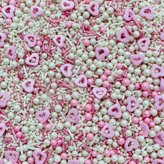 Sprinkles Coração vasado Cód.550 (Pacote c/ 50g) Sprinkles Coração vasado Cód.550 (Pacote c/ 50g)