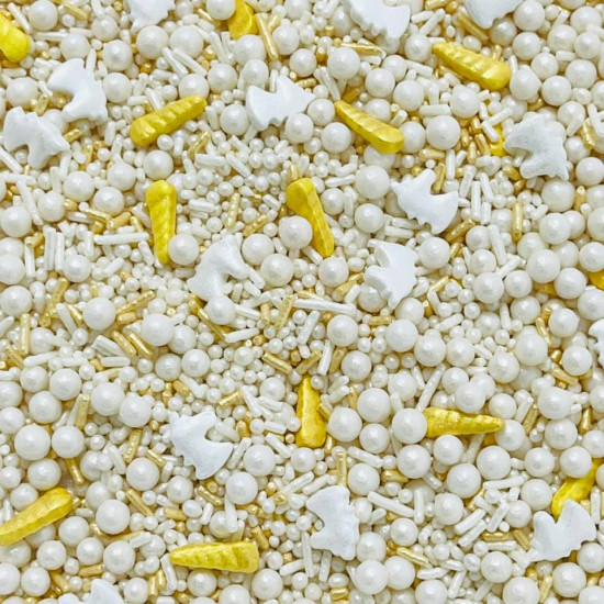 Sprinkles Unicórnio branco Cód.552 (Pacote c/ 50g) Sprinkles Unicórnio branco Cód.552 (Pacote c/ 50g)