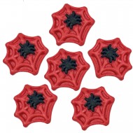 Teia de Aranha P Cód.493 (Pacote c/ 6 pçs. Medidas 2cm x 2cm)