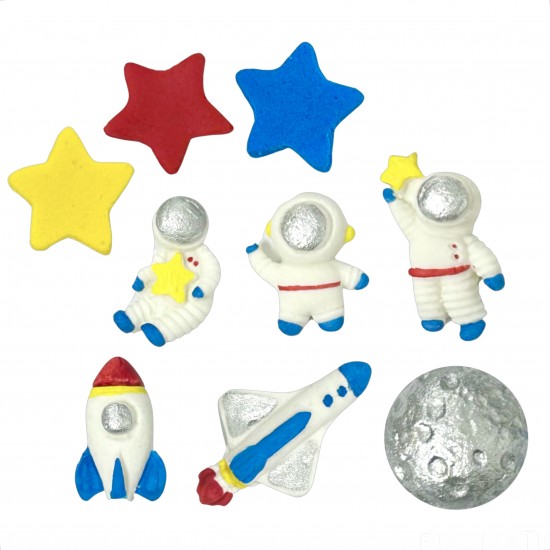 Astronauta Cód.723 (Pacote c/ 09 pçs. Medidas  1,5cm a 2,5)