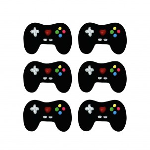 Controle Game Cód.663 (Pacote c/ 6pçs. Medidas 2cm x 1cm )