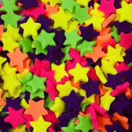 Estrelas p Cód.041NEON (Pacote c/ 15g. Medidas 1cm)