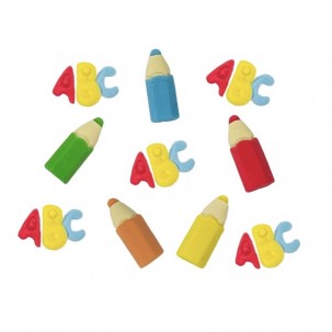 Lápis de Cor Cód.661 (Pacote c/ 10 pçs. Medidas 1,5 x 1cm)