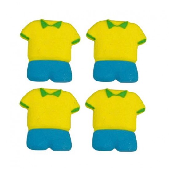 Uniforme do Brasil Cód.114 (Pacote c/ 4 pçs. Medidas 2,5cm x 3cm)