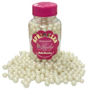 P&eacute;rola G Branca Premium C&oacute;d. P305BC (Pote c/ 100gr Med. Aprox.1cm)