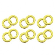 Alianças Cód.731 (Pacote c/ 06 pçs. Medidas 1,4cm) 