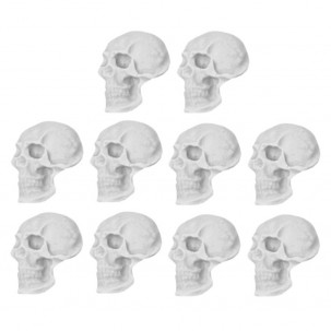 Caveira Cód.349 (Pacote c/ 08 pçs. Medidas 2cm x 2cm)