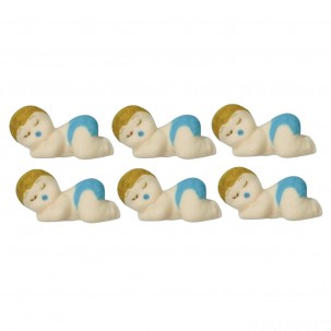 Bebê Fraldinha Branco Cód.673 (Pacote c/ 05 pçs. Medidas 2,5cm x 1cm)