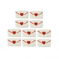 Envelope do Amor Cód.339 (Pacote c/ 10 pçs. Medidas 2cm x 1,5cm )