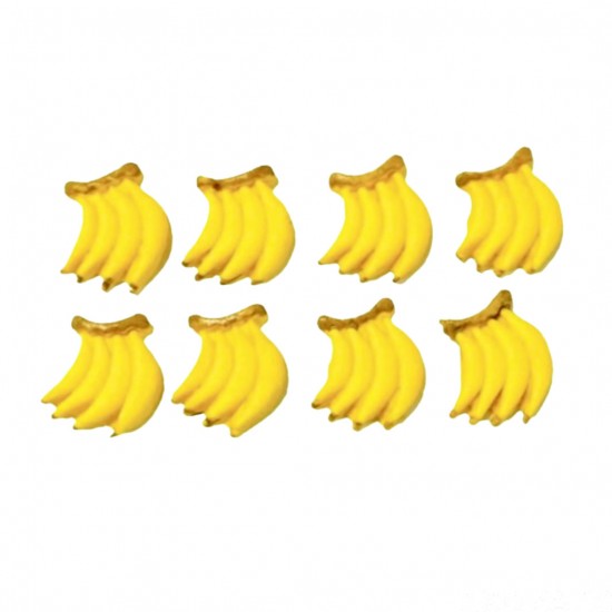 Banana Cód.615 (Pacote c/ 8 Pças. Medidas 1,5cm x 2cm)