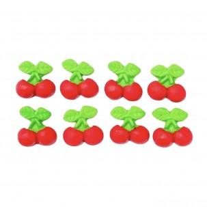 Cereja Cód.614 (Pacote c/ 06 Pças. Med. 2cm x 2cm)