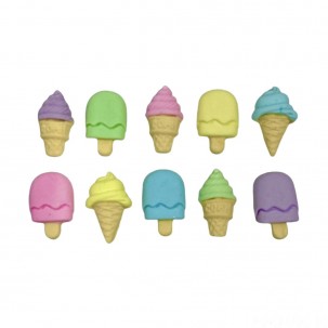 Sorvetinhos  Cód.631 (Pacote c/ 08 pçs. Medidas 1,5cm x 1cm)