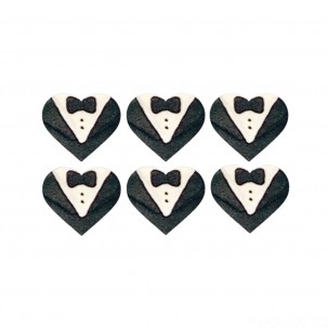 Noivo Boton Cód.270 (Pacote c/ 6 pçs. Medidas 2cm x 2,5cm)