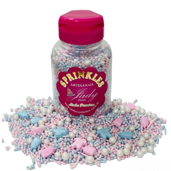 Sprinkles Premium Revelação  Cód. P557 (Pote c/ 100g)