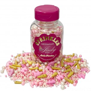 Sprinkles Premium Unicorn Rosa Cód.P551 (Pote c/ 100g)