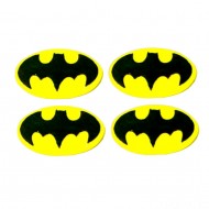 Escudo Batman Cód.401 (Pacote c/ 4 pçs. Medidas 4cm x 2,5cm)