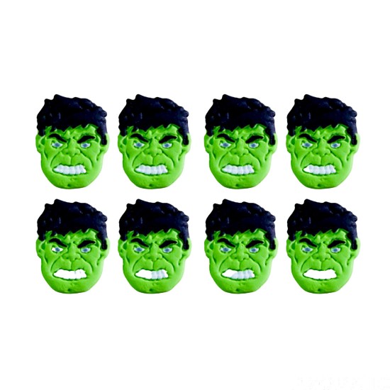 Hulk Cód.478 (pacote c/ 8 pçs. Medidas 2,5cm x 2,5cm)