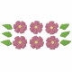 Margarida Pét. fechada Cód.610 (Pact. c/ 6 flores e 6 folhas. Medida 2,5cm x 2,5cm) Margarida Pét. fechada Cód.610 (Pact. c/ 6 flores e 6 folhas. Medida 2,5cm x 2,5cm)