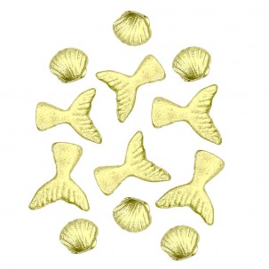 Sereia Conchas cód.496 (Pacote c/ 10 pçs Medidas 1.5cm á 3cm) Sereia Conchas cód.496 (Pacote c/ 10 pçs Medidas 1.5cm á 3cm)