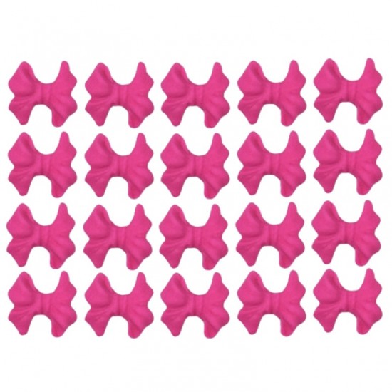 Laço c/ ponta pink Cód.064pk (Pacote c/ 20 pçs. Medidas 2cm x 1cm)