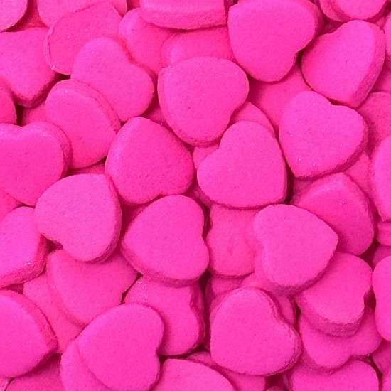 Coração Mini Pink Cód.263pk (Pacote c/ 15g. Aprox 110 pçs Medidas 1cm)