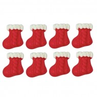Natal Meia c/ desenho Cód.363 (Pct. c/ 8 pçs. Med. 1,5cm x 1,5cm)
