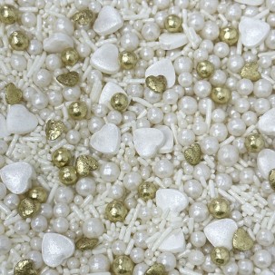 Sprinkles Love Gold White Cód.502 (Pacote c/ 50g)