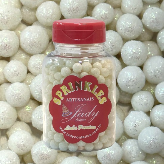 Sprinkles Premium Glow Branco Cód.P543BC (Pote c/ 100g)