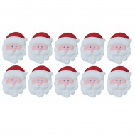 Natal Papai Noel P Cód:N076 (Pct. c/ 06 pçs. Med. 1cm x 1,5cm)