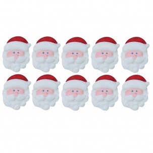 Natal Papai Noel P Cód:N076 (Pct. c/ 06 pçs. Med. 1cm x 1,5cm)