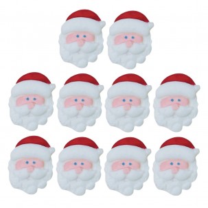 Natal Papai Noel P Cód:N076 (Pct. c/ 06 pçs. Med. 1cm x 1,5cm)