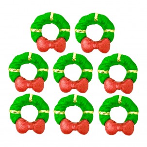 Natal Guirlanda P Cód.133 (Pct. c/ 06 pçs. Med. 1,5cm x 1,5cm)