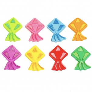 Festa Junina Balão Cod.313 (Pacote com  8 pcs. Medidas 2,5cm x 3cm)