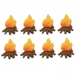 Festa Junina Fogueira P Cód.438 (Pacote c/ 8 pçs. Medidas 1,5cm x 2cm)