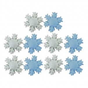 Floco de Neve M Cód.359 (Pct. c/ 10 pçs. Med. 2cm)