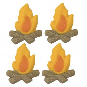 Festa Junina Fogueira G Cód.442 (Pacote c/ 4 pçs. Medidas 3cm x 3,5cm)