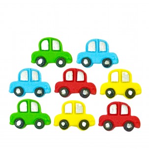 Carrinhos Cód.100 (Pacote c/ 08 pçs. Medidas 2cm x 1,5cm)