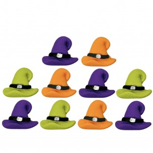 Chapéu da Bruxinha Cód.387 (Pacote c/ 08 pça. Medidas 2cm x 2cm)