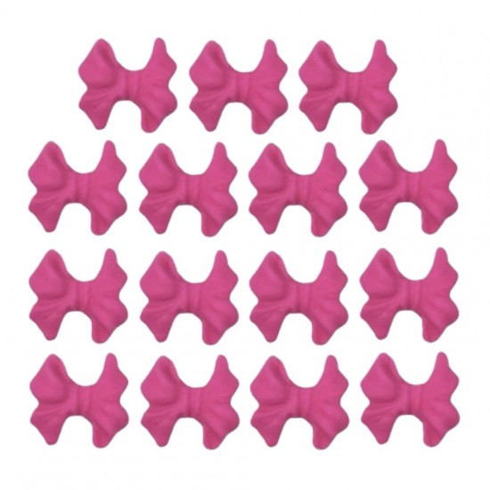 Laço c/ ponta pink Cód.064pk (Pacote c/ 15 pçs. Medidas 2cm x 1cm)