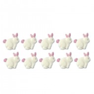 Páscoa Coelho Micro Cód.298 (Pct c/ 08 pçs. Medidas 1,5cm x 1,5cm)