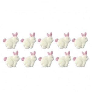 Páscoa Coelho Micro Cód.298 (Pct c/ 10 pçs. Medidas 1,5cm x 1,5cm)