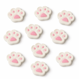 Páscoa Patinhas de Coelho Cód.105 (Pct c/ 10 pçs. Medidas 1,5cm x 1,5cm)