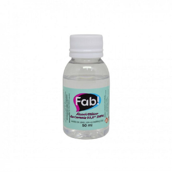 Álcool Etílico De Cereais 93,8º Inpm Fab 50ml Fab! Álcool Etílico De Cereais 93,8º Inpm Fab 50ml Fab!
