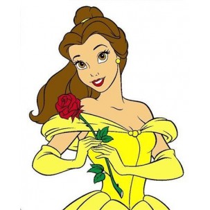 Papel Arroz BELA E A FERA (BF002) TAM.A4