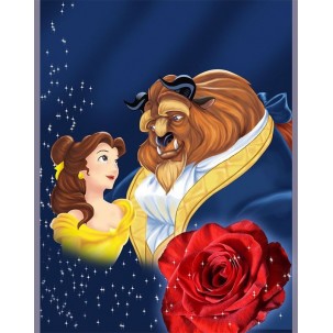 Papel Arroz  BELA E A FERA (BF033) TAM.A4