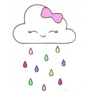 Papel de Arroz  CHUVA DE AMOR (CA014) TAM.A4