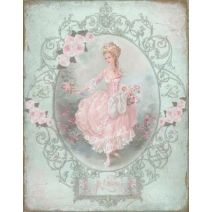 Papel de Arroz  FLORAL (FL076) TAM.A4